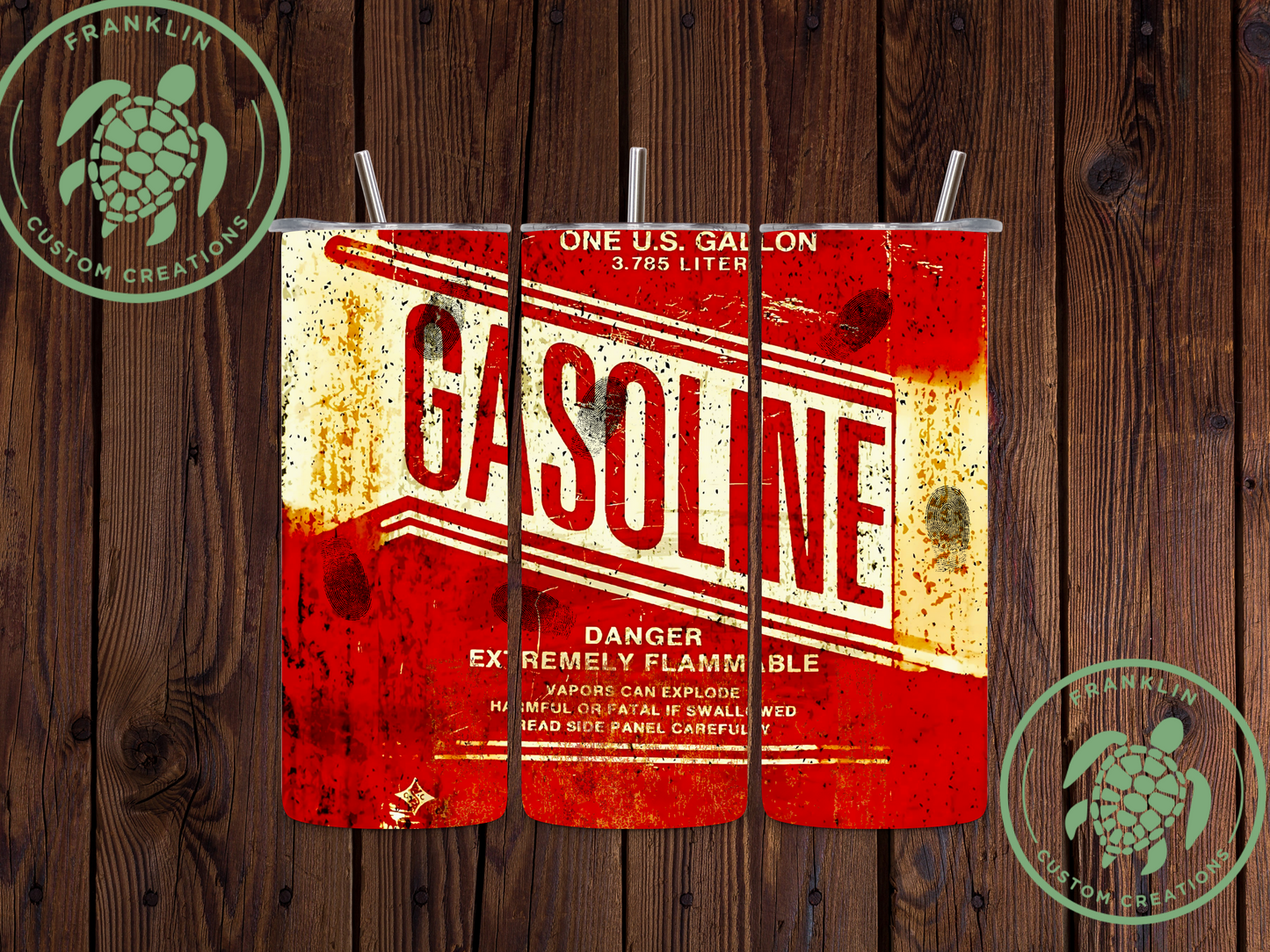 Retro Gasoline Tumbler