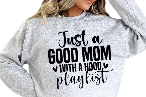 Hood Mom Crew Neck