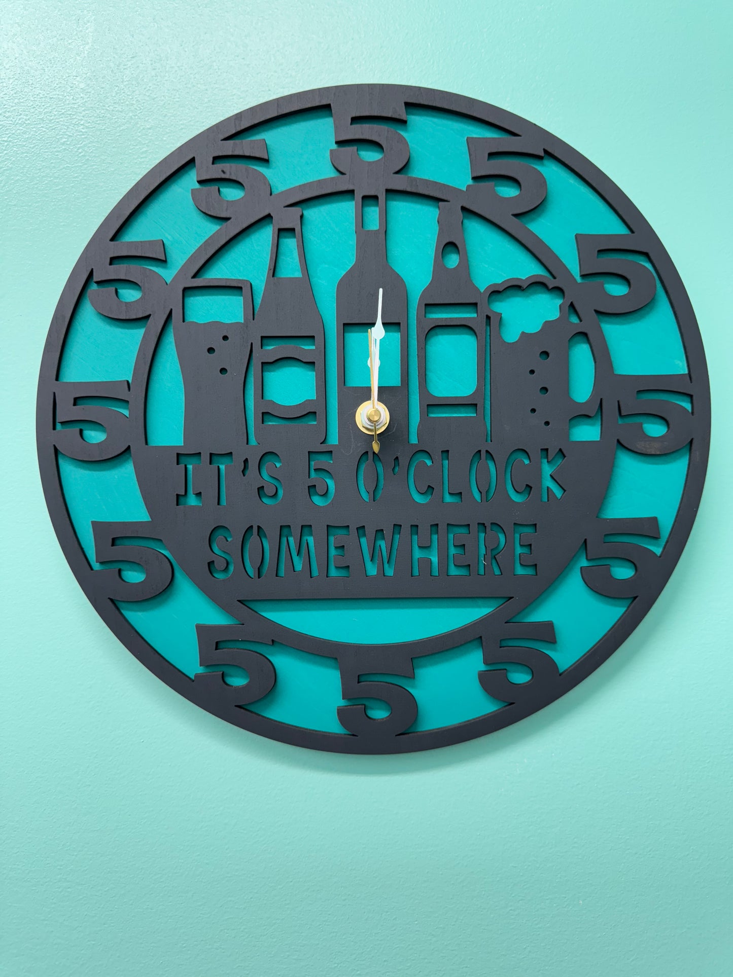 It's 5 o'clock somewhere bar clock
