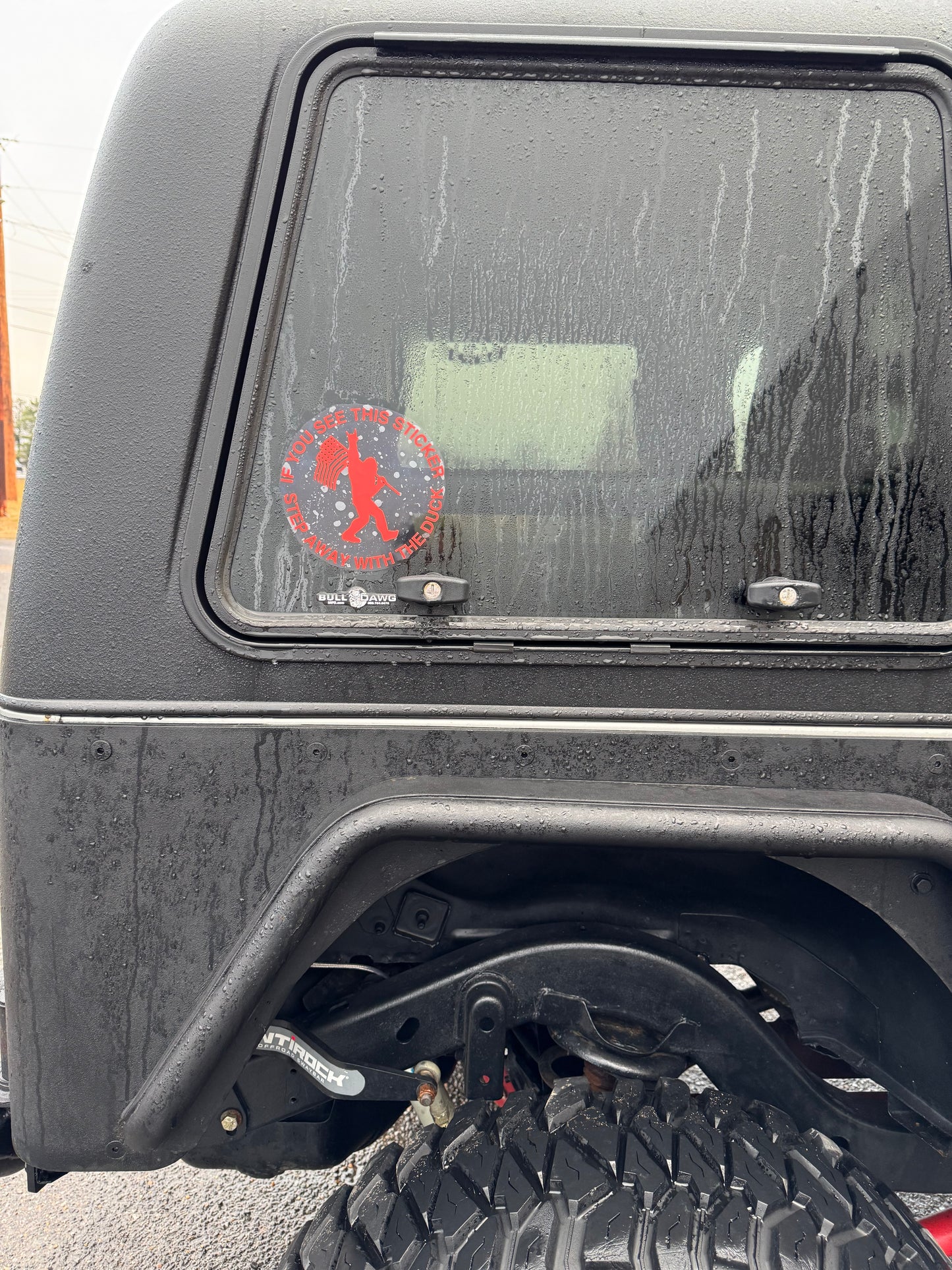 "Freedom Squatch" no ducking Jeep Sticker