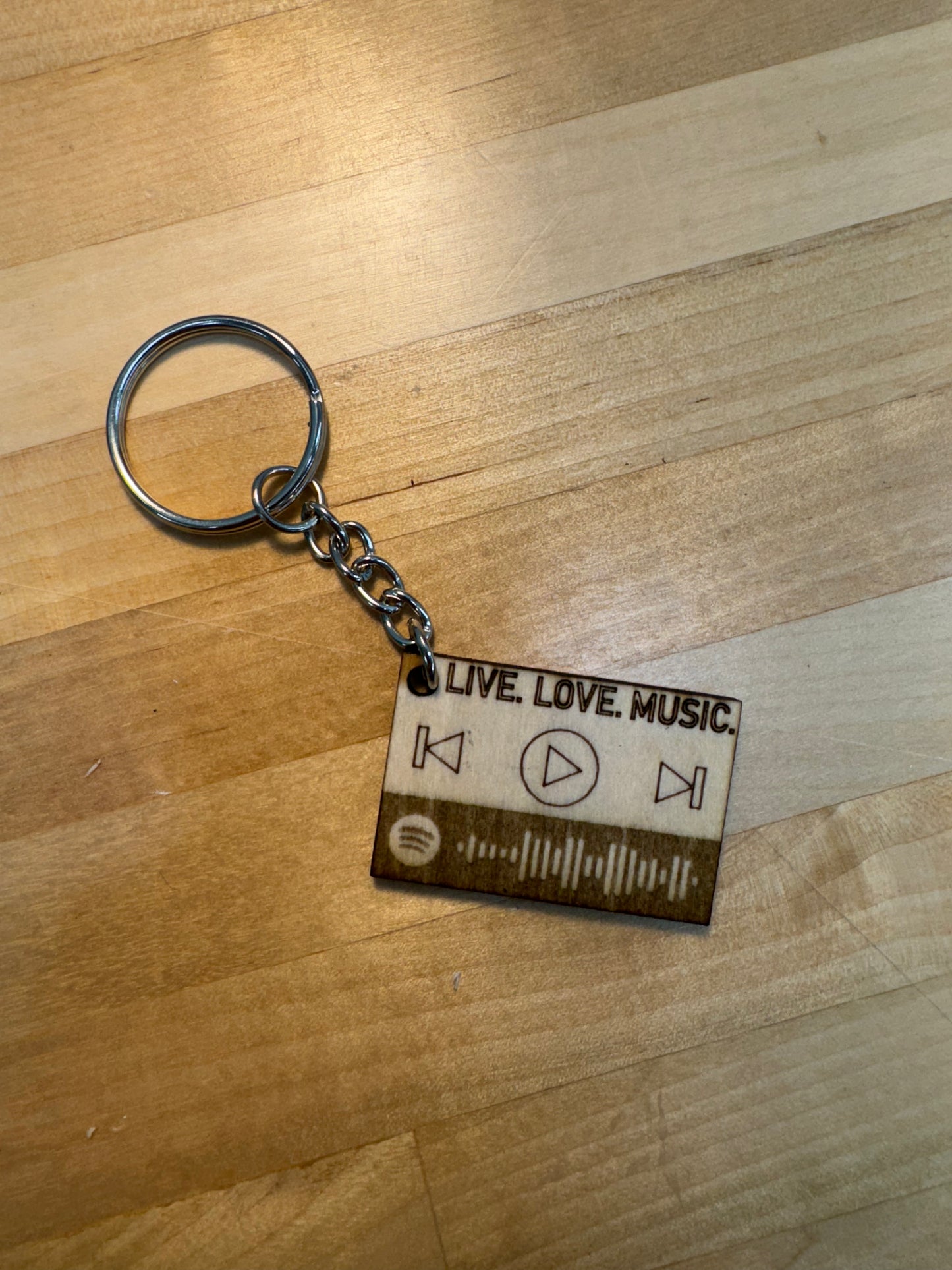 Rick Roll Music code keychain