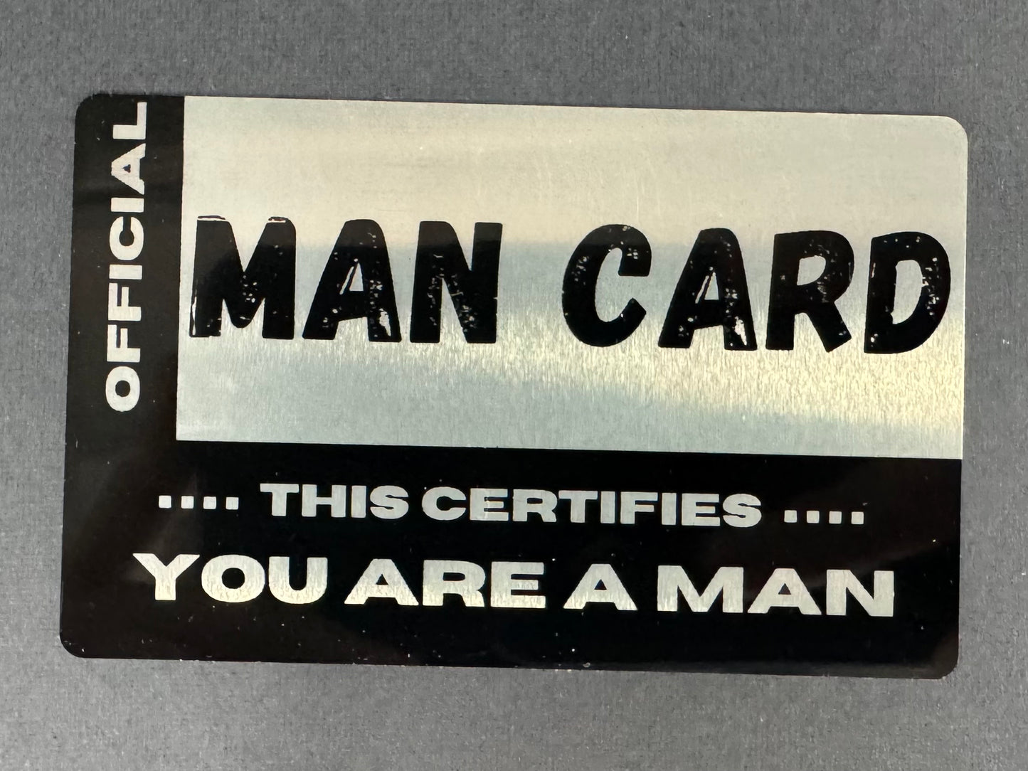 Official Man Card