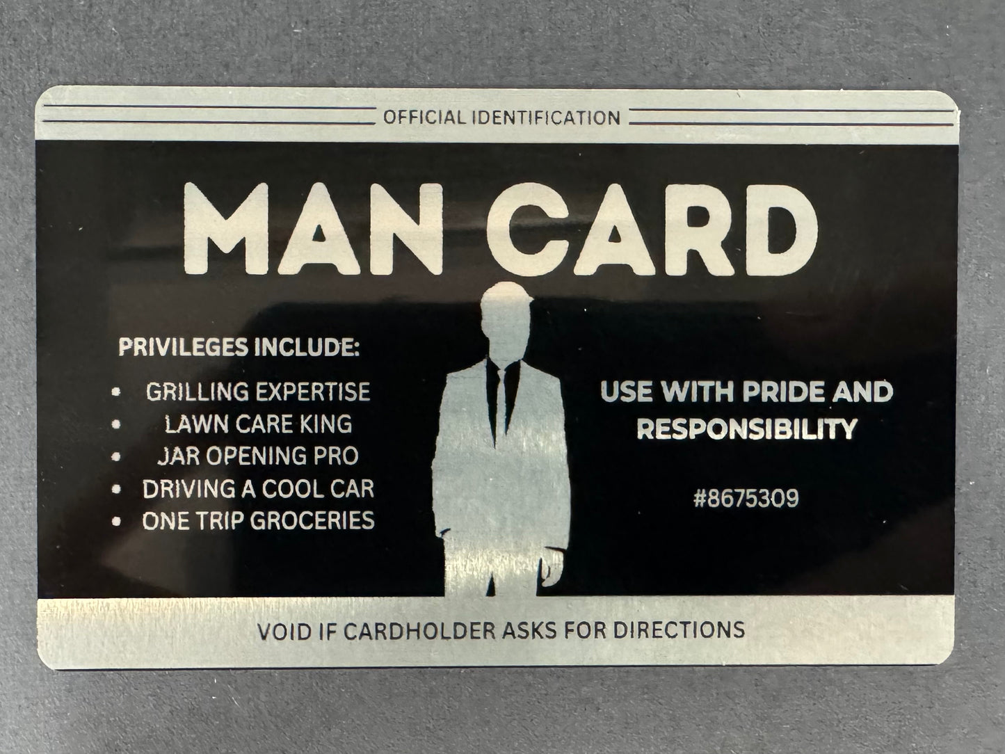 Official Man Card