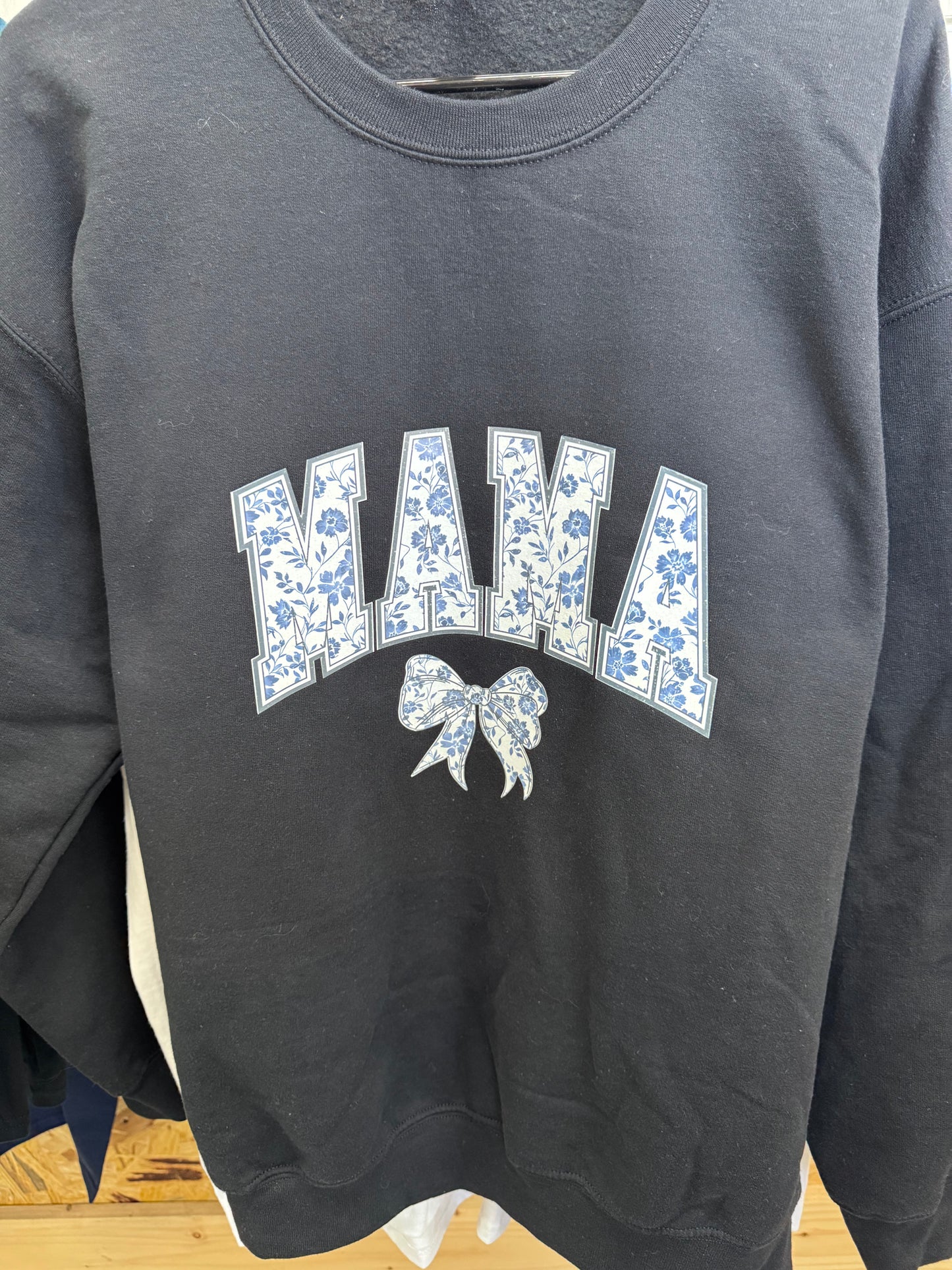MAMA coquette chinoiserie Crew Neck Sweater