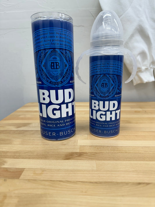 'Daddy and Me' Bud light Tumbler and Bottle Set