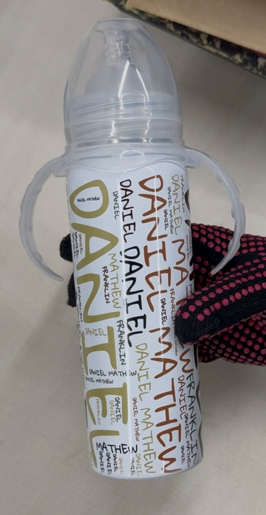 Name Cloud Insulated Baby Bottle