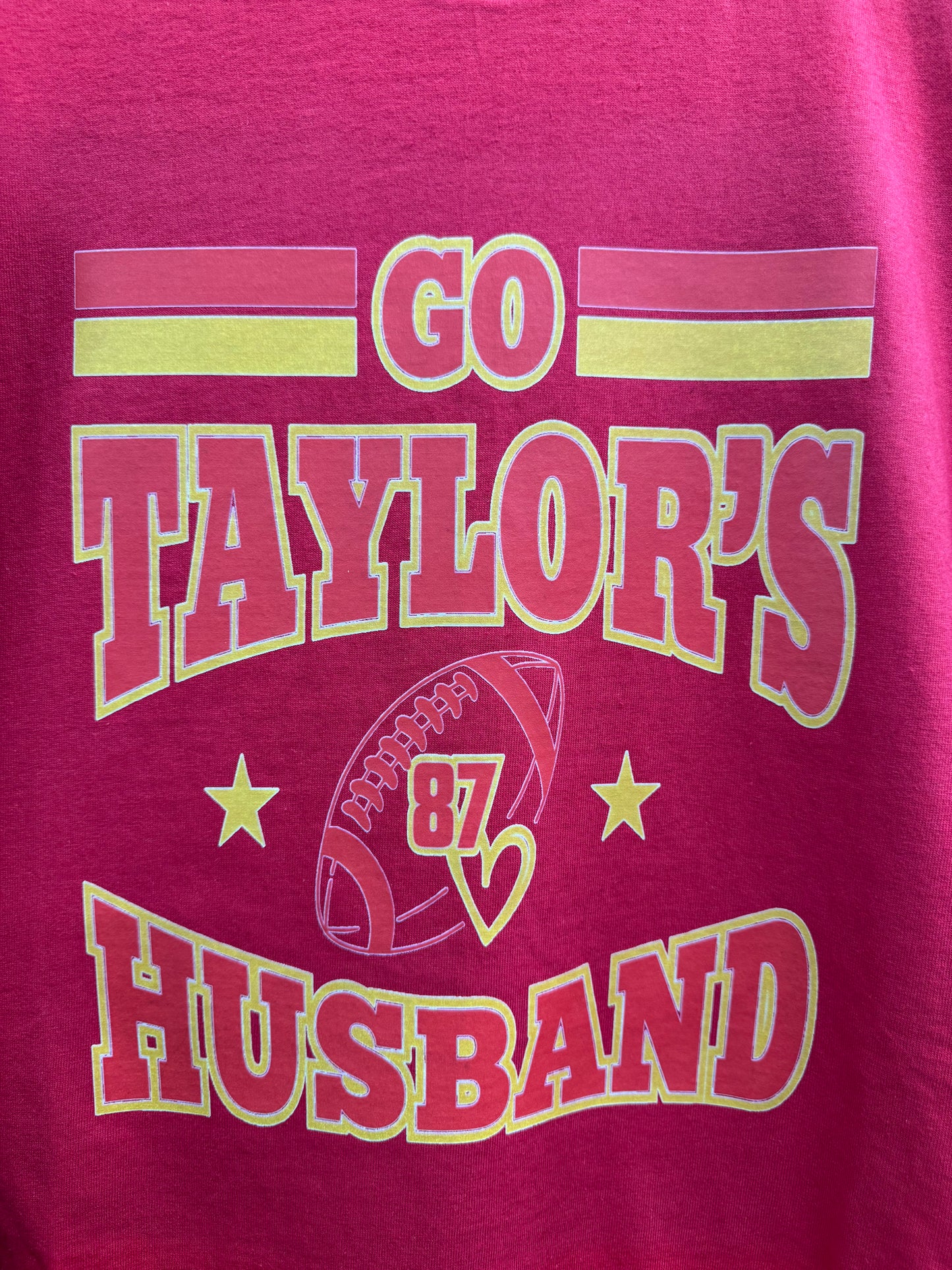 Go Taylor's Husband Football T shirt