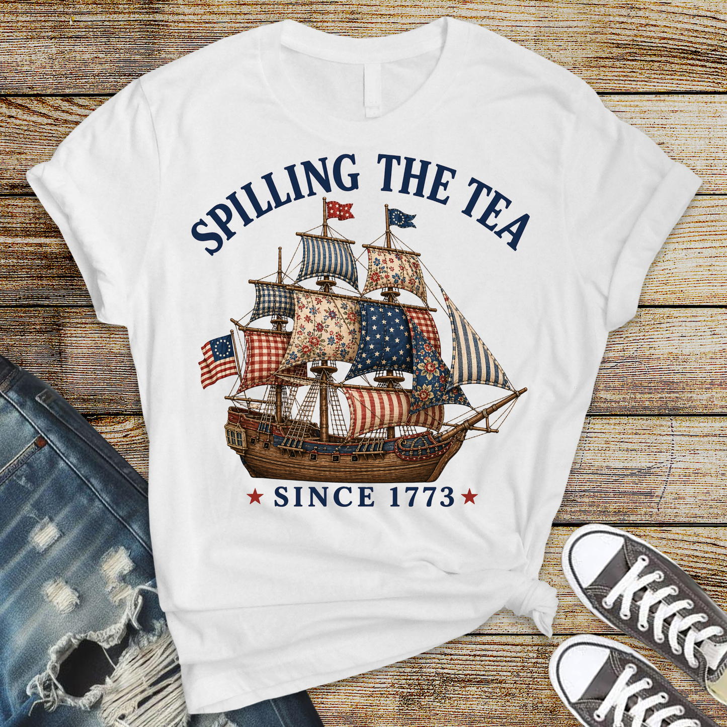 Spilling the Tea Since 1773 T shirt
